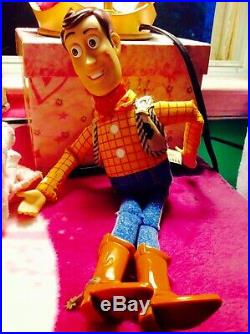 Disney Doll Toy Story 2 Woody Kissed by bo peep Rare. Used minor markings scruff