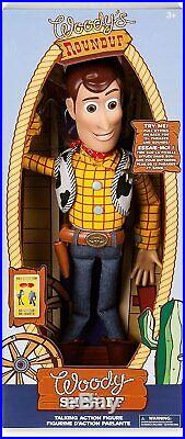 Disney Official Store Toy Story 4 Deluxe Talking Woody Doll Toy Detector