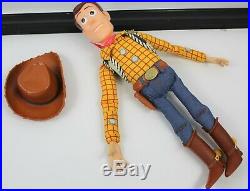 Disney PIXAR 15 Pull String WOODY Doll TOY STORY with Hat
