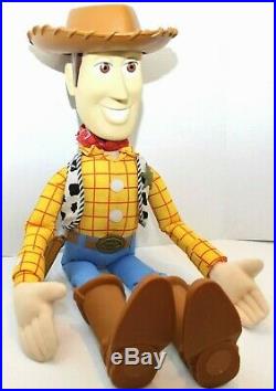 Disney PIXAR GIANT 32 Toy Story SHERIFF WOODY Plush Doll Mattel Inc. Vtg