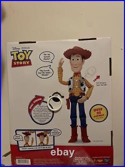 Disney PIXAR Toy Story PLAYTIME SHERIFF WOODY 15 Talking Doll Thinkway Toy NIB