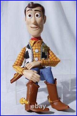 Disney Pixar Toy Story 4 Woody Doll Soft & Huggable With Hat Thinkway Toys New 
