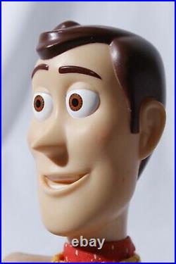 Disney PIXAR Toy Story Thinkway Pull String Talking Woody Doll (Works No Hat)