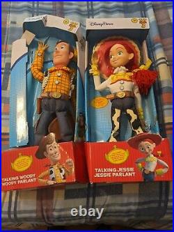 Disney Parks Collectors Talking Woody Jessie Toy Story 3 Pull String 16 Figure