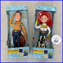 Disney Parks Toy Story 3 Exclusive Talking Jessie & Woody Pull String Dolls