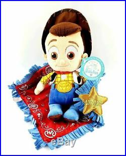 Disney Parks Toy Story Disney Babies Baby Woody Plush Doll Sheriff Blanket 12