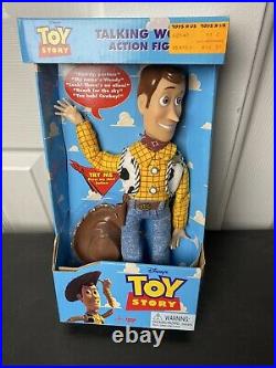 Disney Pixar 1990s Toy Story Talking Woody Thinkway Toys New Box 62948 Vtg