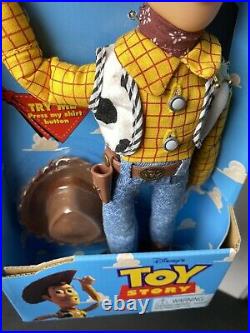 Disney Pixar 1990s Toy Story Talking Woody Thinkway Toys New Box 62948 Vtg