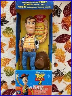 Disney Pixar 1999 Toy Story 2 Pull String Talking Woody by Thinkway Toys 68027