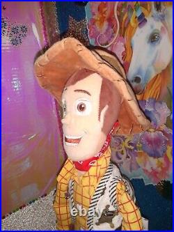 Disney Pixar Authentic / Toy Story / Woody The Cowboy 18 Doll Plush
