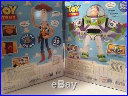 Disney Pixar Buzz and Woody Toy Story Dolls Think Way In Box Never Been Opened