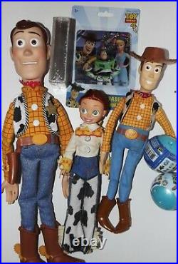 Disney Pixar Sheriff WOODY Pull String Talking Doll Jess Buzz Thinkway Toys