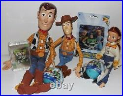 Disney Pixar Sheriff WOODY Pull String Talking Doll Jess Buzz Thinkway Toys