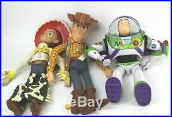 Disney Pixar TOY STORY BUZZ LIGHTYEAR WOODY JESSIE Dolls Toys Lot TESTED-WORKING