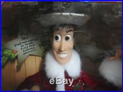 Disney Pixar Talking Holiday Hero Woody & Buzz Lightyear Toy Story Xmass Nrfb
