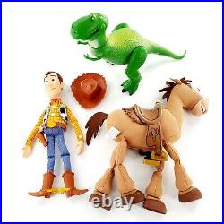 Disney Pixar Thinkway Toys Toy Story Dolls 15 Woody 16 Talk Bullseye 12 Rex