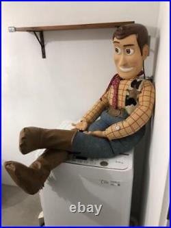 Disney Pixar Toy Story 2 WOODY Jumbo Doll Height 120cm 47 No Hat From Japan