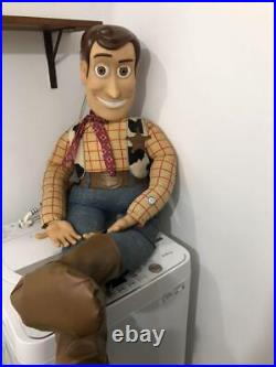 Disney Pixar Toy Story 2 WOODY Jumbo Doll Height 120cm 47 with cowboy hat F/S