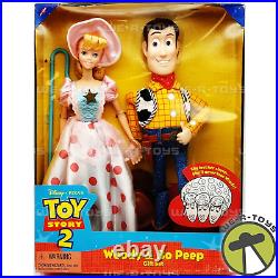 Disney Pixar Toy Story 2 Woody & Bo Peep Dolls Gift Set 1999 Mattel 23785 NRFB