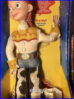 Disney Pixar Toy Story 2 Woody & Jessie Pull String Talking Dolls