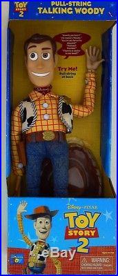 Disney Pixar Toy Story 2 Woody Pull String Very Rare Bnib Doll Collectible