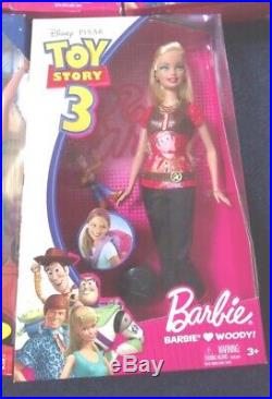Disney Pixar Toy Story 3 BARBIE LOVES WOODY And BUZZ