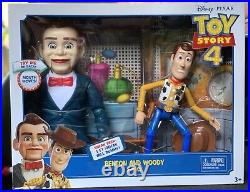 Disney Pixar Toy Story 4 BENSON & WOODY 2-PACK Posable Figures RARE NRFB