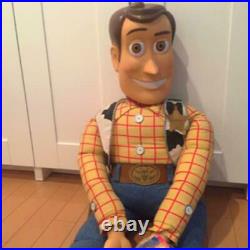 Disney Pixar Toy Story 4 Jumbo Woody Big Plush Doll Shipped from Japan