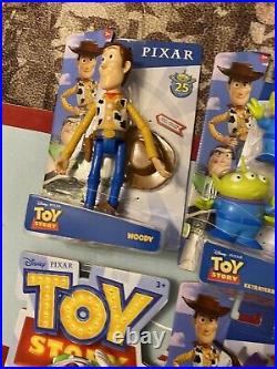 Disney Pixar Toy Story 4 Woody Action Figure New Posable Woody NEW Set 6
