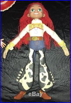Disney Pixar Toy Story Buzz LightYear Woody Jessie Bulls-eye Doll Figure Lot