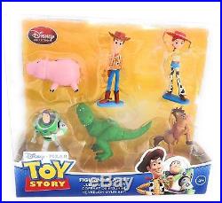 Disney Pixar Toy Story Figurine Figure Set Playset Play 6 piece Hamm Woody Rex