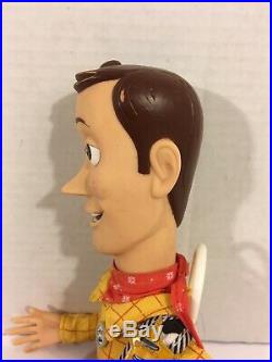 Disney Pixar Toy Story Fire Fightin' Woody Doll with Hat Hasbro 2001 (Works) HTF