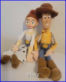 Disney Pixar Toy Story JESSIE 16 & WOODY 18 Plush Dolls Buzz &bullseye friends
