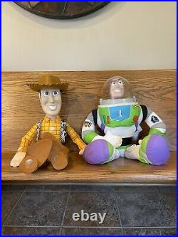 Disney Pixar Toy Story Large Woody Doll 32 and Large Buzz Lightyear 26