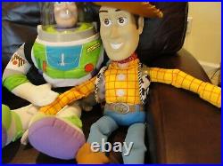 Disney Pixar Toy Story Larger Woody Doll 32 & Buzz Lightyear 26
