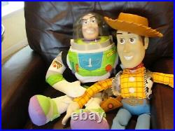 Disney Pixar Toy Story Larger Woody Doll 32 & Buzz Lightyear 26