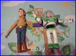 Disney Pixar Toy Story Pull String Talking Woody & Buzz Tested & Works
