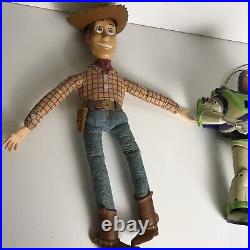 Disney Pixar Toy Story Pull String Talking Woody & Buzz Tested & Works Original