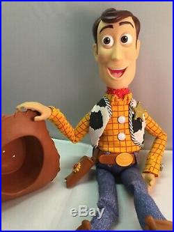 Disney Pixar Toy Story Pull String Woody Doll ThinkWay Original Toys 1995