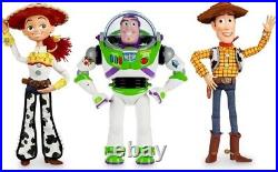 Disney Pixar Toy Story Pull String Woody Jessie and Buzz Lightyear size 16 in