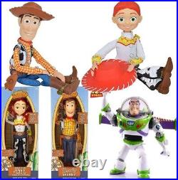 Disney Pixar Toy Story Pull String Woody Jessie and Buzz Lightyear size 16 in