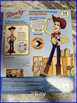 Disney Pixar Toy Story Rare Woody The Talking Sheriff NEW OPEN BOX