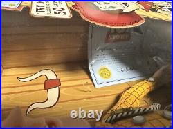 Disney Pixar Toy Story Rare Woody The Talking Sheriff NEW OPEN BOX