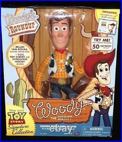 Disney Pixar Toy Story Signature Collection Woody The Sheriff Talking Doll New