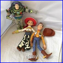 Disney Pixar Toy Story Talking Pull String WOODY JESSIE BUZZ Pixar Thinkway