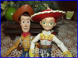 Disney Pixar Toy Story Talking Woody & Jessie Pull String Dolls
