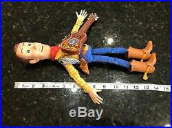 Disney Pixar Toy Story Talking sheriff Woody Pull String Doll with guitar plush