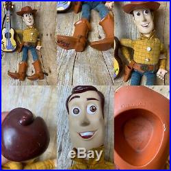 Disney Pixar Toy Story Vintage Woody And Guitar Buzz Huge Lot