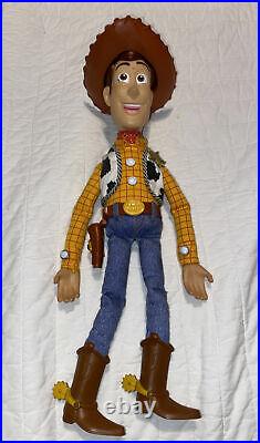 Disney Pixar Toy Story WOODY Pull-String Talking 15 Doll Thinkway Cowboy