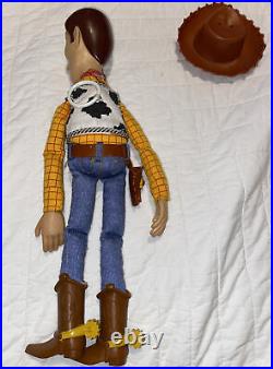 Disney Pixar Toy Story WOODY Pull-String Talking 15 Doll Thinkway Cowboy